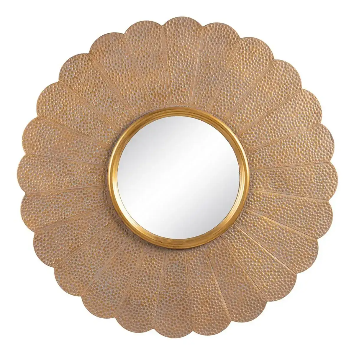 Miroir mural 86 x 3 x 86 cm dore metal_3090. DIAYTAR COTE D'IVOIRE - Où Chaque Détail Compte. Parcourez nos produits soigneusement sélectionnés et choisissez des articles qui correspondent à votre style et à vos valeurs.