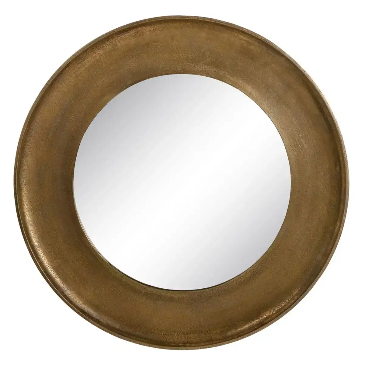 Miroir mural 87 x 87 cm rond dore aluminium_9345. Entrez dans l'Univers de DIAYTAR COTE D'IVOIRE - Où Chaque Produit a une Signification. Explorez notre gamme diversifiée et découvrez des articles qui résonnent avec votre vie.