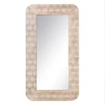 Miroir mural 91 x 2 x 50 5 cm blanc bois de manguier bois mdf_6518. DIAYTAR COTE D'IVOIRE - L'Univers de l'Élégance Accessible. Plongez dans notre catalogue et choisissez des produits qui allient sophistication et accessibilité pour un shopping exquis.