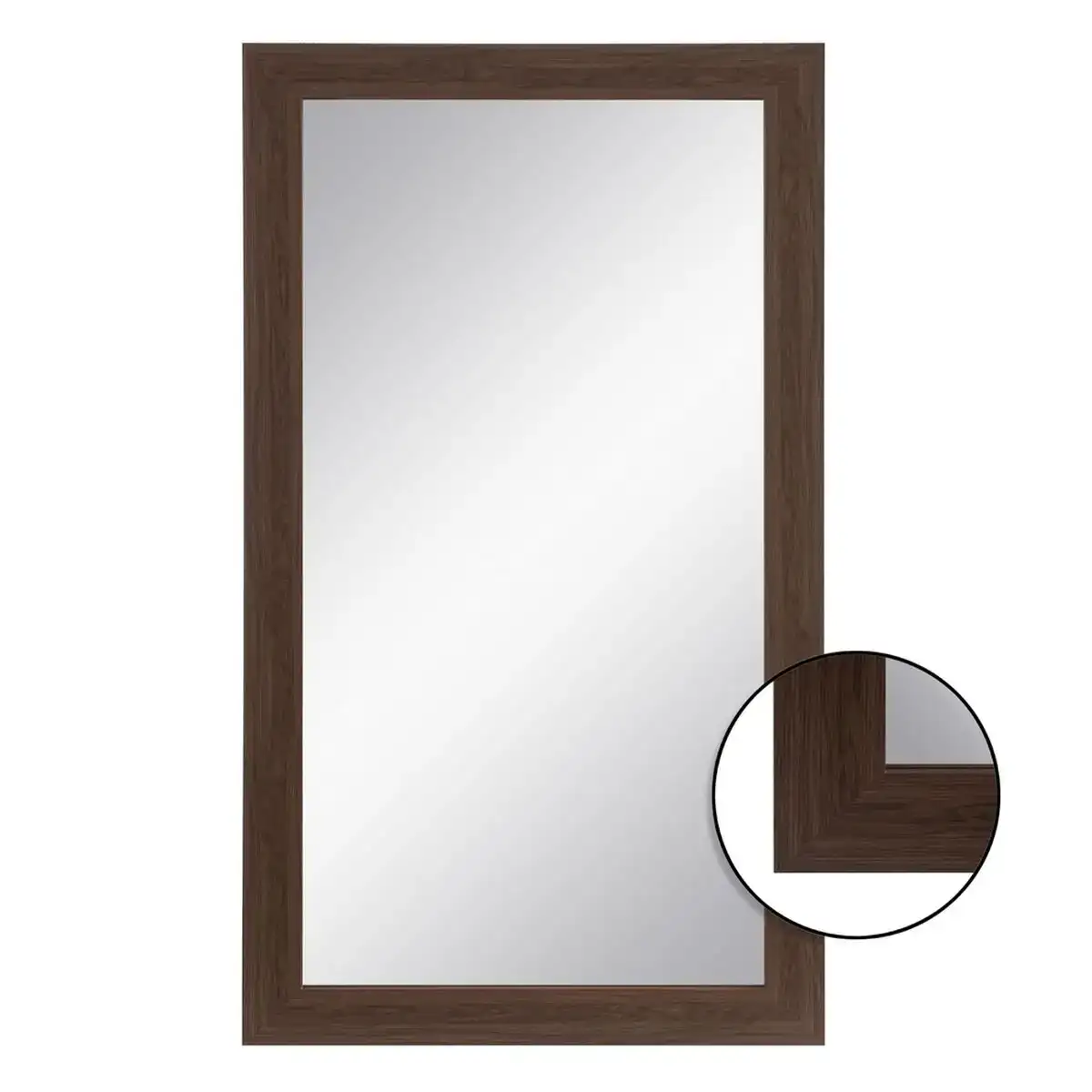 Miroir mural 98 x 2 8 x 178 cm marron dmf_8863. DIAYTAR COTE D'IVOIRE - Où Choisir est un Acte d'Amour pour le Côte d'Ivoire. Explorez notre boutique en ligne et choisissez des articles qui célèbrent la culture et l'artisanat du pays.
