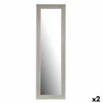 Miroir mural blanc bois verre 45 5 x 135 5 x 2 cm 2 unites _1794. Entrez dans DIAYTAR COTE D'IVOIRE - Où Chaque Détail Compte. Explorez notre boutique en ligne pour trouver des produits de haute qualité, soigneusement choisis pour répondre à vos besoins et vos désirs.