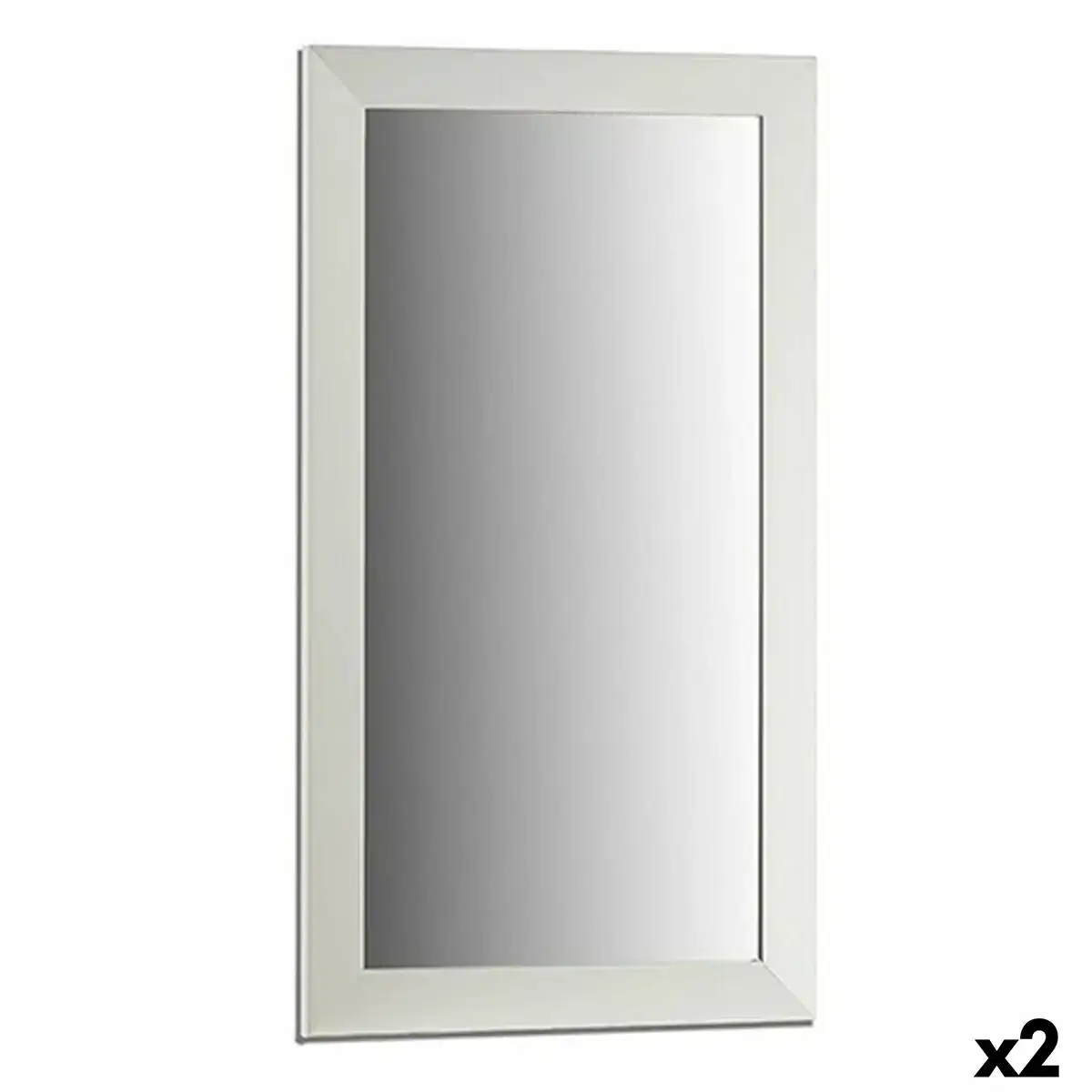 Miroir mural blanc bois verre 64 3 x 84 5 x 1 5 cm 2 unites _3715. Bienvenue sur DIAYTAR COTE D'IVOIRE - Où Chaque Article a son Histoire. Découvrez notre sélection méticuleuse de produits qui racontent l'authenticité et la beauté du Côte d'Ivoire.