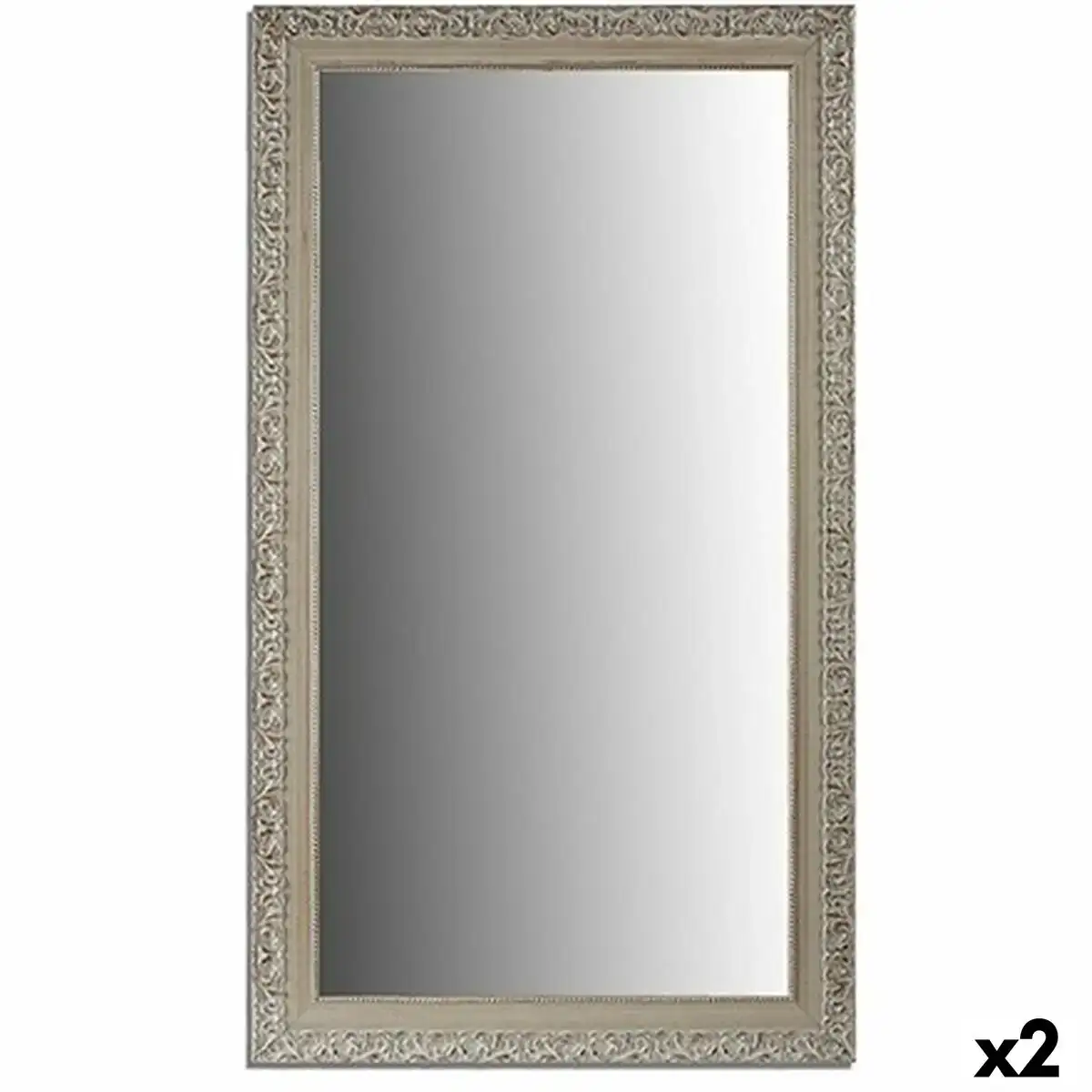 Miroir mural blanc bois verre 75 5 x 135 5 x 1 5 cm 2 unites _7968. DIAYTAR COTE D'IVOIRE - Où Choisir est une Célébration de l'Artisanat. Explorez notre boutique en ligne et choisissez des articles qui incarnent l'art et le savoir-faire du Côte d'Ivoire.