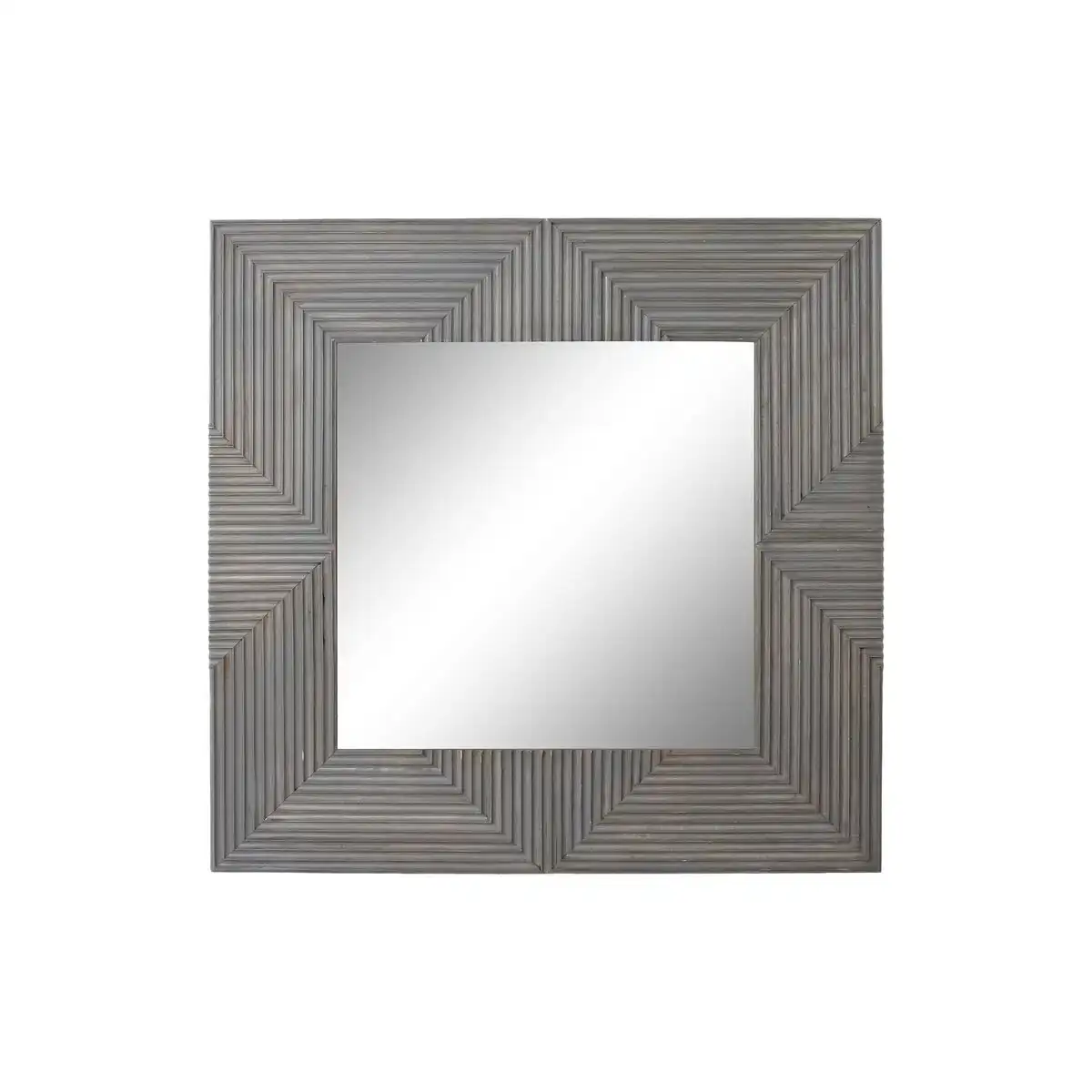 Miroir mural dkd home decor 121 x 4 x 121 cm verre gris bois bois de manguier_7210. DIAYTAR COTE D'IVOIRE - Où Choisir est une Célébration de l'Artisanat Local. Découvrez notre boutique en ligne et choisissez des produits qui incarnent la passion des artisans sénégalais.