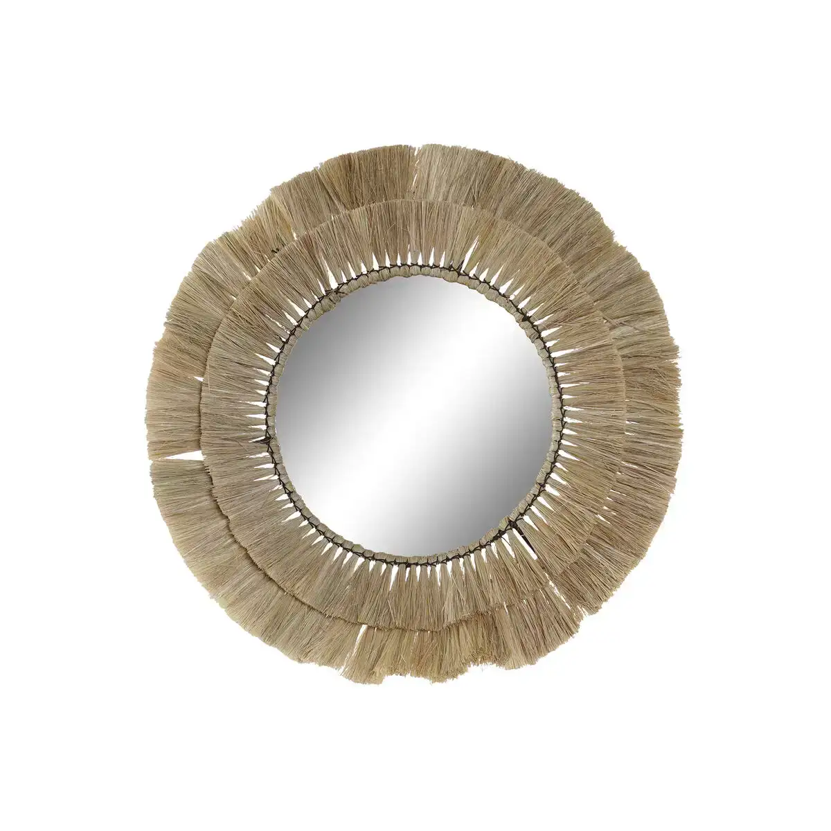 Miroir mural dkd home decor 55 x 4 x 55 cm naturel bali_7790. DIAYTAR COTE D'IVOIRE - L'Art de Choisir, l'Art de Vivre. Parcourez notre boutique en ligne et découvrez des produits qui transforment chaque choix en une expérience enrichissante.