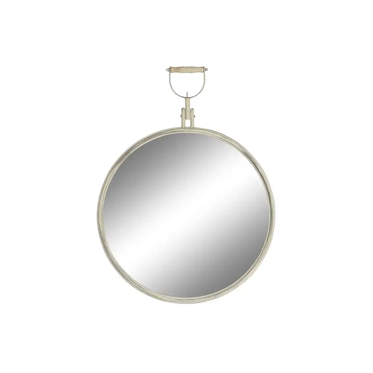 Miroir mural dkd home decor 59 x 3 x 78 cm verre metal blanc vintage_4741. DIAYTAR COTE D'IVOIRE - L'Art de Vivre le Shopping Inspiré. Parcourez notre catalogue et choisissez des produits qui reflètent votre passion pour la beauté et l'authenticité.
