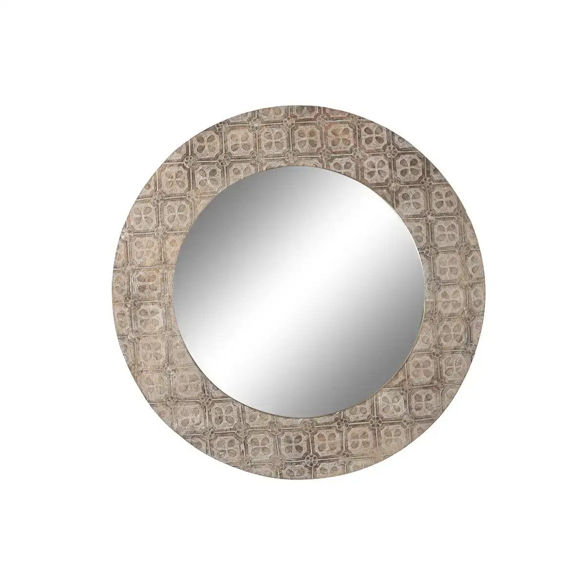 Miroir mural dkd home decor 76 x 4 x 76 cm verre marron blanc mandala bois de manguier indien bois mdf decape_9001. DIAYTAR COTE D'IVOIRE - Votre Source de Découvertes Shopping. Découvrez des trésors dans notre boutique en ligne, allant des articles artisanaux aux innovations modernes.