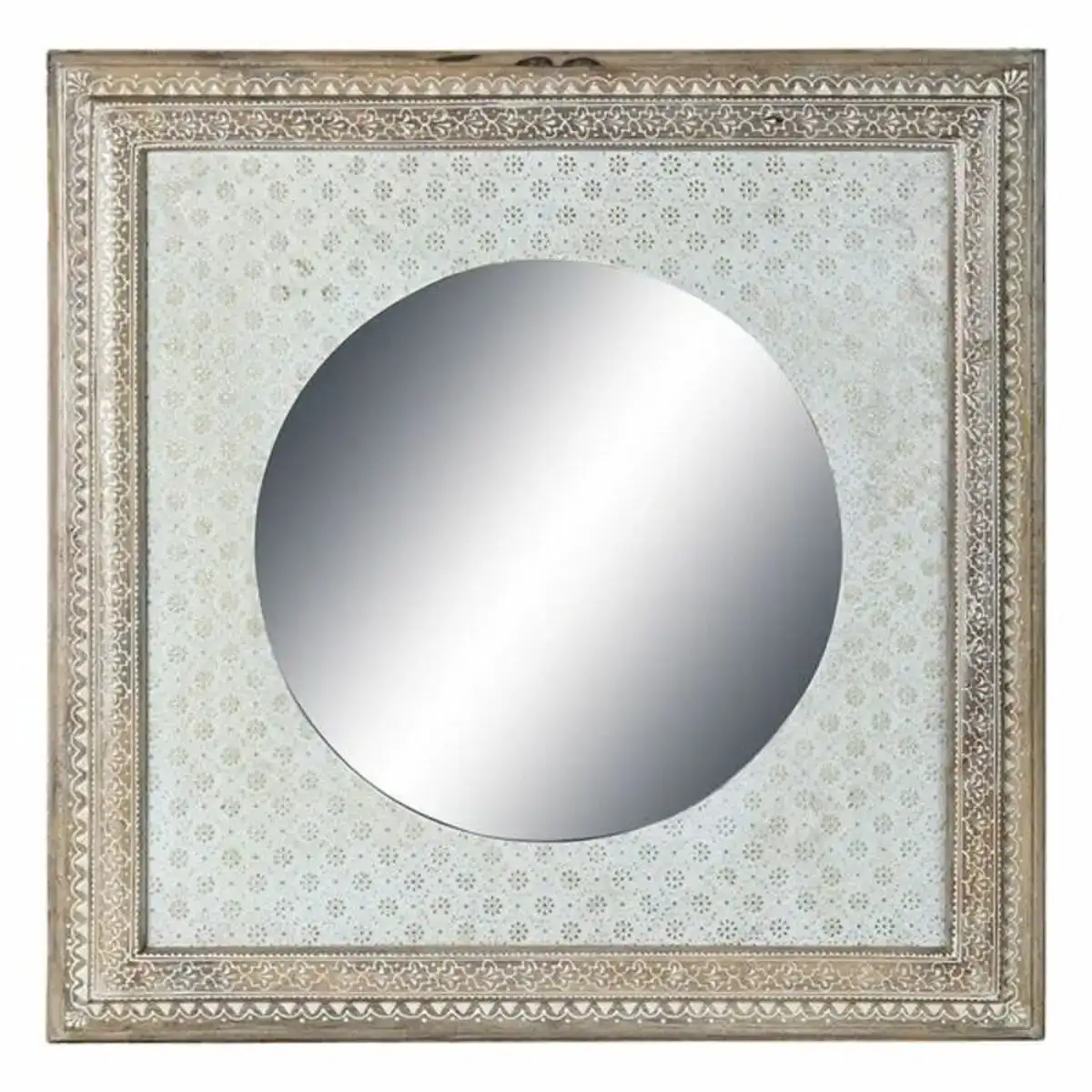 Miroir mural dkd home decor blanc bois 74 x 4 x 74 cm _1826. DIAYTAR COTE D'IVOIRE - Là où la Diversité Rencontre la Qualité. Parcourez notre gamme complète et trouvez des produits qui incarnent la richesse et l'unicité du Côte d'Ivoire.