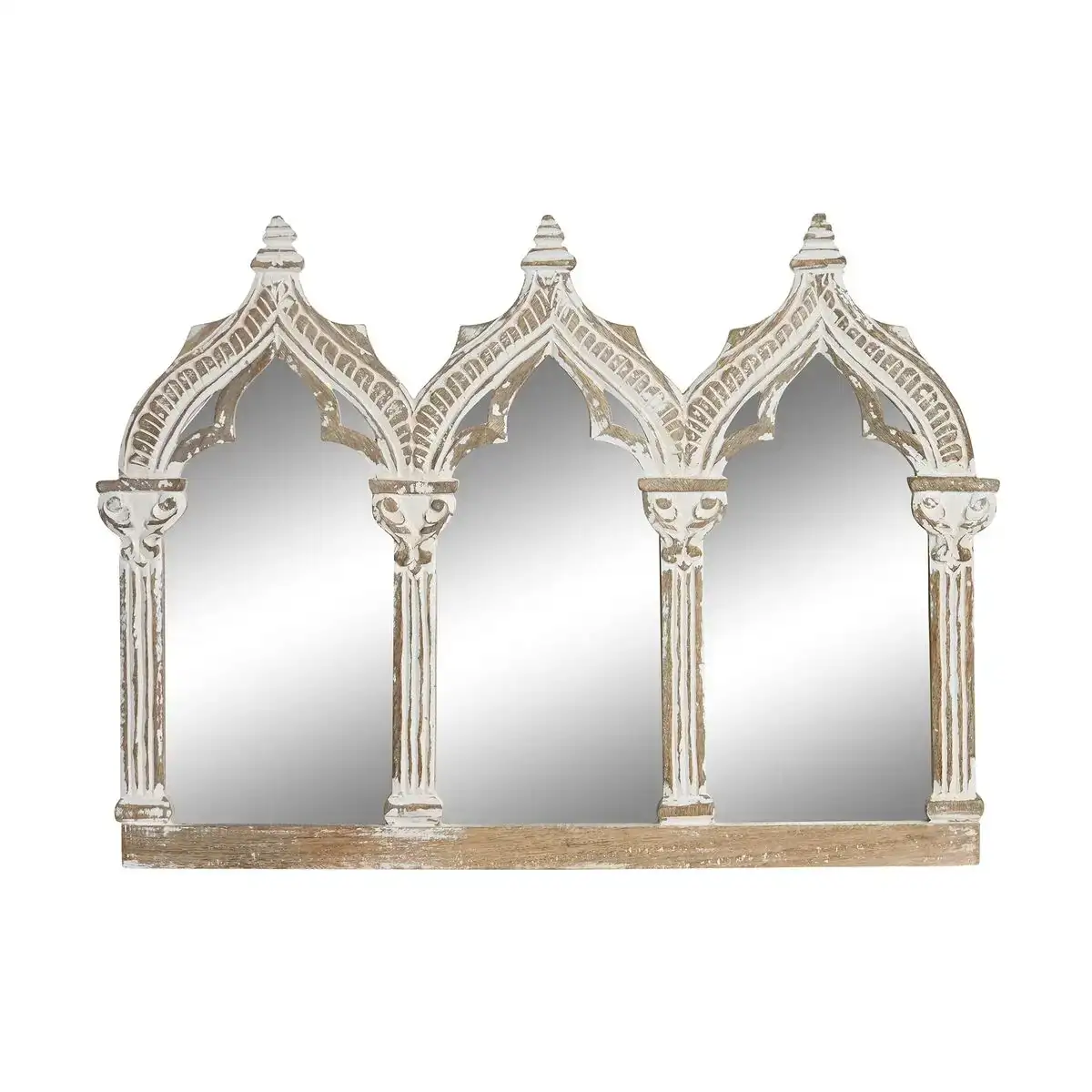 Miroir mural dkd home decor blanc naturel bois de manguier indien 76 x 3 8 x 55 8 cm_2321. DIAYTAR COTE D'IVOIRE - Là où Choisir est un Acte d'Amour pour le Côte d'Ivoire. Explorez notre gamme et choisissez des produits qui célèbrent la culture et l'artisanat du pays.