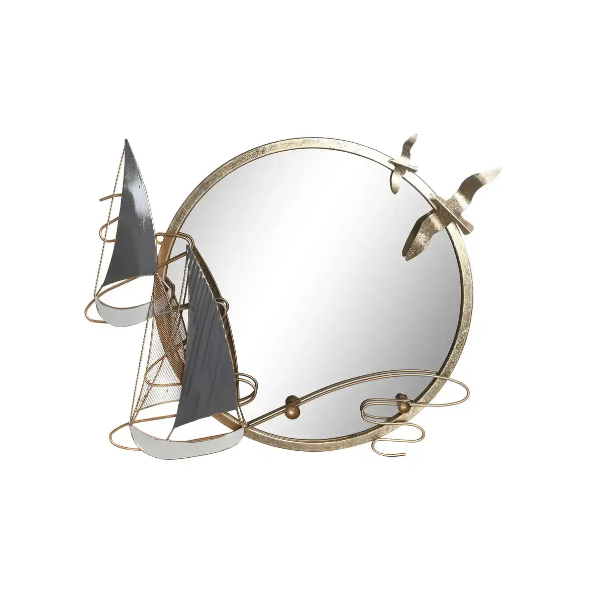 Miroir mural dkd home decor dore metal 64 x 5 x 54 cm _6896. DIAYTAR COTE D'IVOIRE - Où Choisir est une Découverte. Parcourez notre catalogue et trouvez des articles qui éveillent votre curiosité et enrichissent votre expérience shopping.