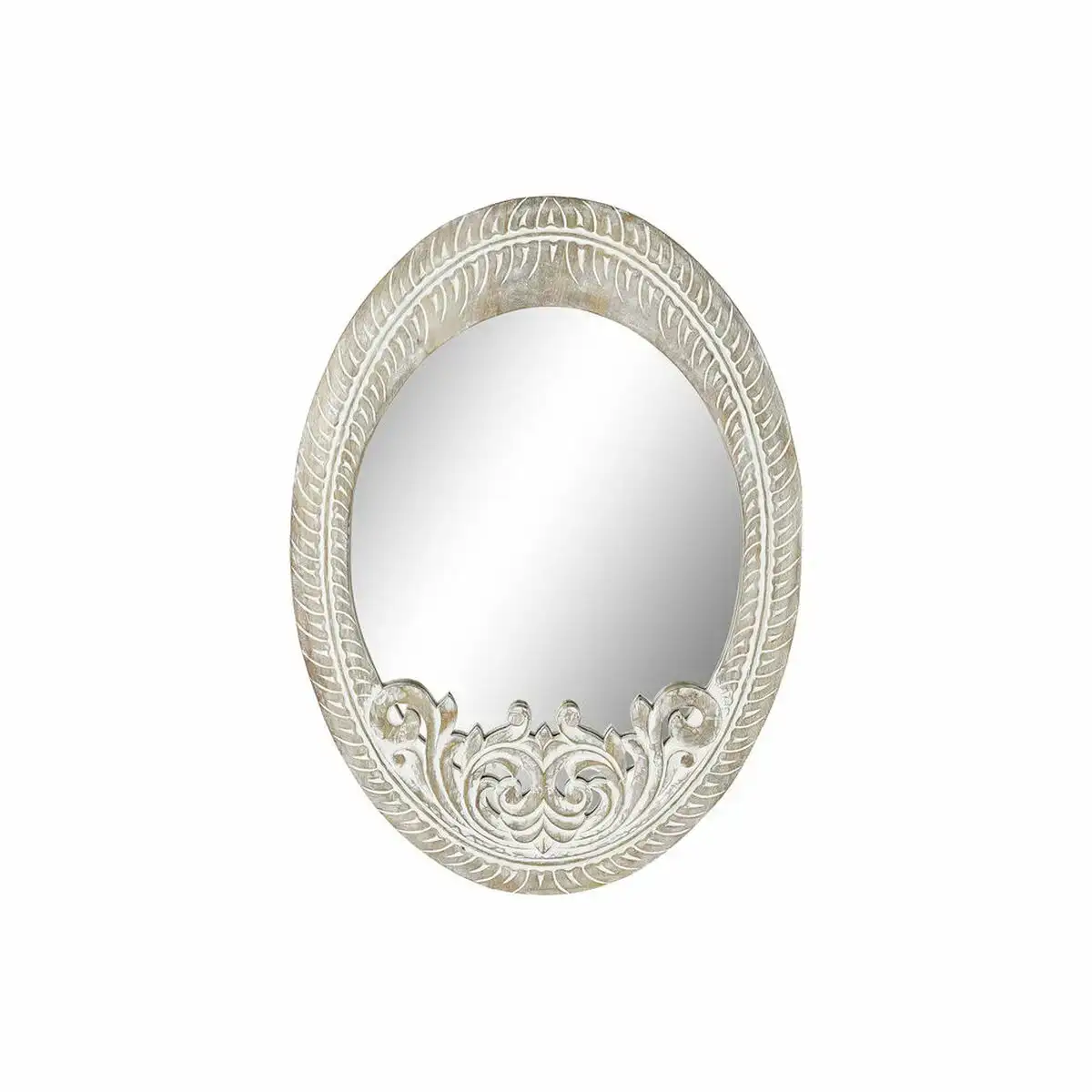 Miroir mural dkd home decor mdf blanc bois de manguier 66 x 4 x 90 cm _1215. DIAYTAR COTE D'IVOIRE - Votre Passage vers l'Exceptionnel. Explorez notre boutique en ligne, où chaque produit est choisi avec soin pour offrir une expérience de shopping inoubliable.