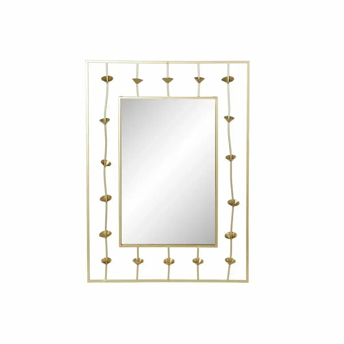 Miroir mural dkd home decor metal 70 x 5 x 100 cm _4227. DIAYTAR COTE D'IVOIRE - Votre Passage vers le Raffinement. Plongez dans notre univers de produits exquis et choisissez des articles qui ajoutent une touche de sophistication à votre vie.