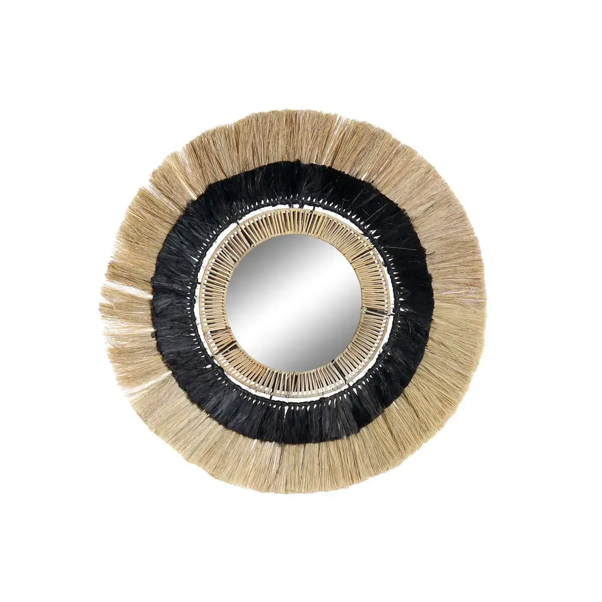 Miroir mural dkd home decor naturel noir colonial fer fibre 83 x 8 x 83 cm _4102. DIAYTAR COTE D'IVOIRE - Votre Passage vers le Raffinement. Plongez dans notre univers de produits exquis et choisissez des articles qui ajoutent une touche de sophistication à votre vie.