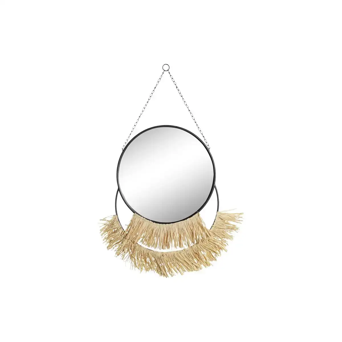 Miroir mural dkd home decor naturel noir dore metal fibre frange 55 x 2 5 x 83 cm _3357. DIAYTAR COTE D'IVOIRE - Là où les Possibilités sont Infinies. Parcourez nos catégories et laissez-vous séduire par des produits qui enrichiront votre quotidien, du pratique à l'esthétique.