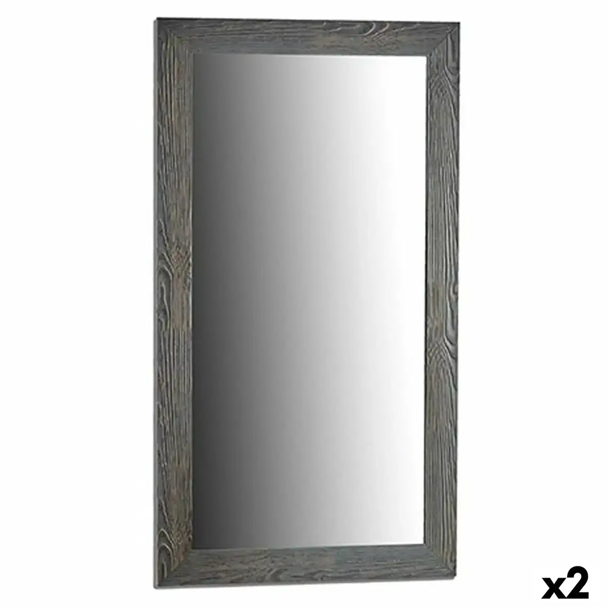 Miroir mural gris bois verre 75 5 x 135 5 x 1 5 cm 2 unites _5365. DIAYTAR COTE D'IVOIRE - Là où l'Élégance Devient un Mode de Vie. Naviguez à travers notre gamme et choisissez des produits qui apportent une touche raffinée à votre quotidien.