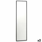 Miroir mural noir bois mdf 40 x 142 5 x 3 cm 2 unites _7031. DIAYTAR COTE D'IVOIRE - Où Choisir est une Célébration de l'Artisanat Local. Découvrez notre boutique en ligne et choisissez des produits qui incarnent la passion des artisans sénégalais.