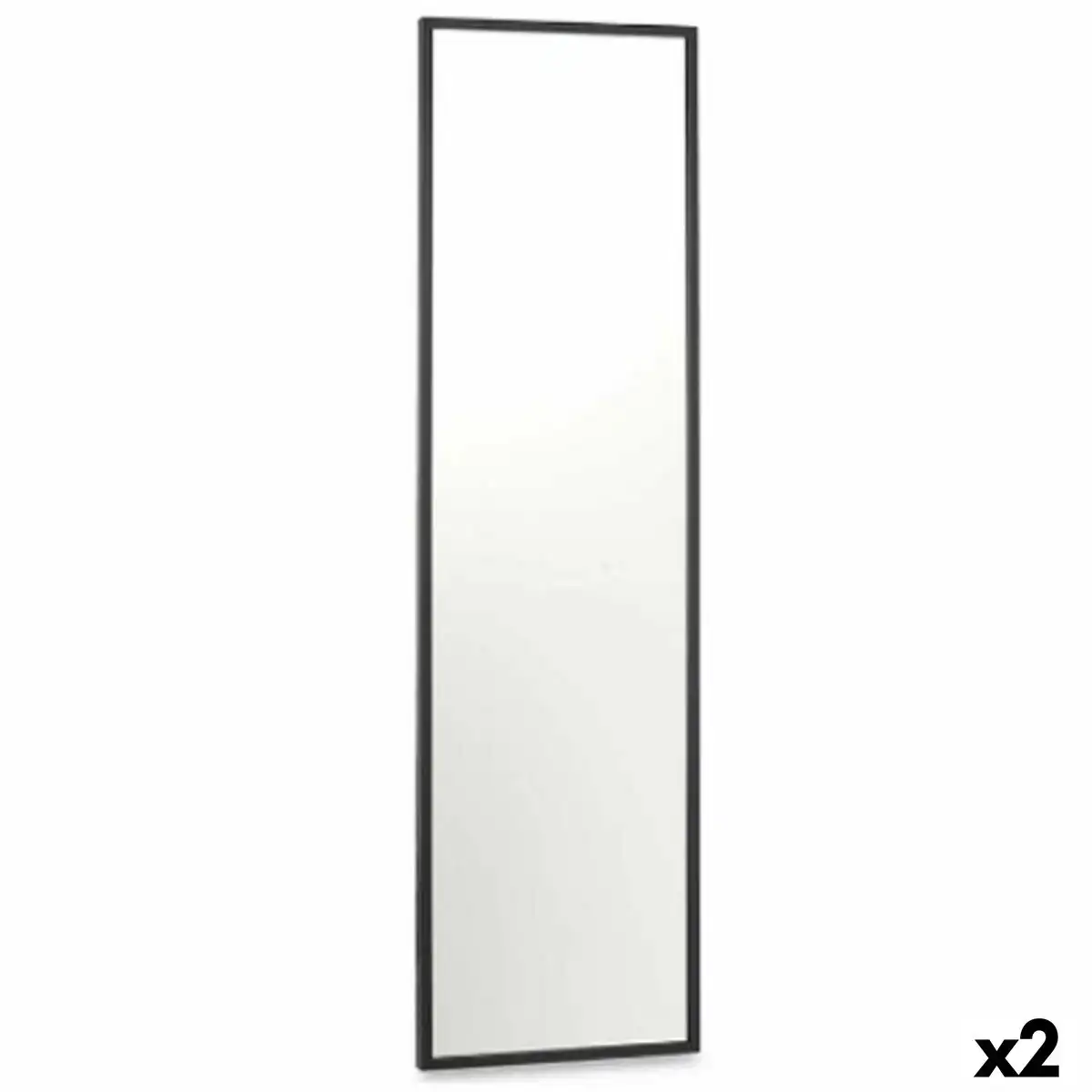 Miroir mural noir bois mdf 40 x 142 5 x 3 cm 2 unites _7031. DIAYTAR COTE D'IVOIRE - Où Choisir est une Célébration de l'Artisanat Local. Découvrez notre boutique en ligne et choisissez des produits qui incarnent la passion des artisans sénégalais.