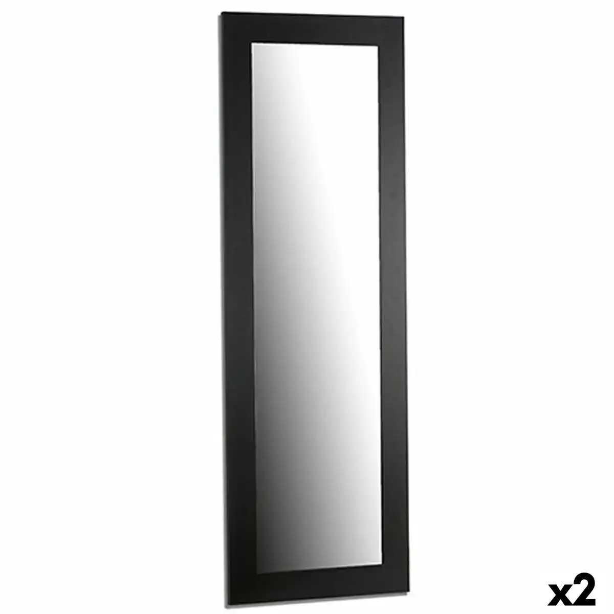 Miroir mural noir bois verre 52 5 x 154 5 x 1 5 cm 2 unites _7687. DIAYTAR COTE D'IVOIRE - Votre Portail Vers l'Élégance Accessible. Parcourez notre boutique en ligne pour découvrir des produits qui incarnent le luxe à des prix abordables.
