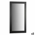 Miroir mural noir bois verre 64 5 x 84 5 x 1 5 cm 2 unites _8196. Entrez dans l'Univers de DIAYTAR COTE D'IVOIRE - Où l'Innovation Rencontre la Tradition. Explorez notre sélection de produits modernes et traditionnels qui incarnent l'esprit dynamique du Côte d'Ivoire.