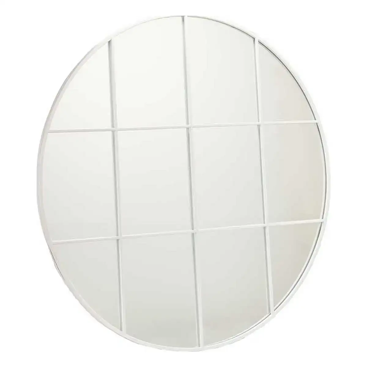Miroir mural rond metal blanc 100 x 2 5 x 100 cm _6746. DIAYTAR COTE D'IVOIRE - Votre Source de Trouvailles uniques. Naviguez à travers notre catalogue et trouvez des articles qui vous distinguent et reflètent votre unicité.