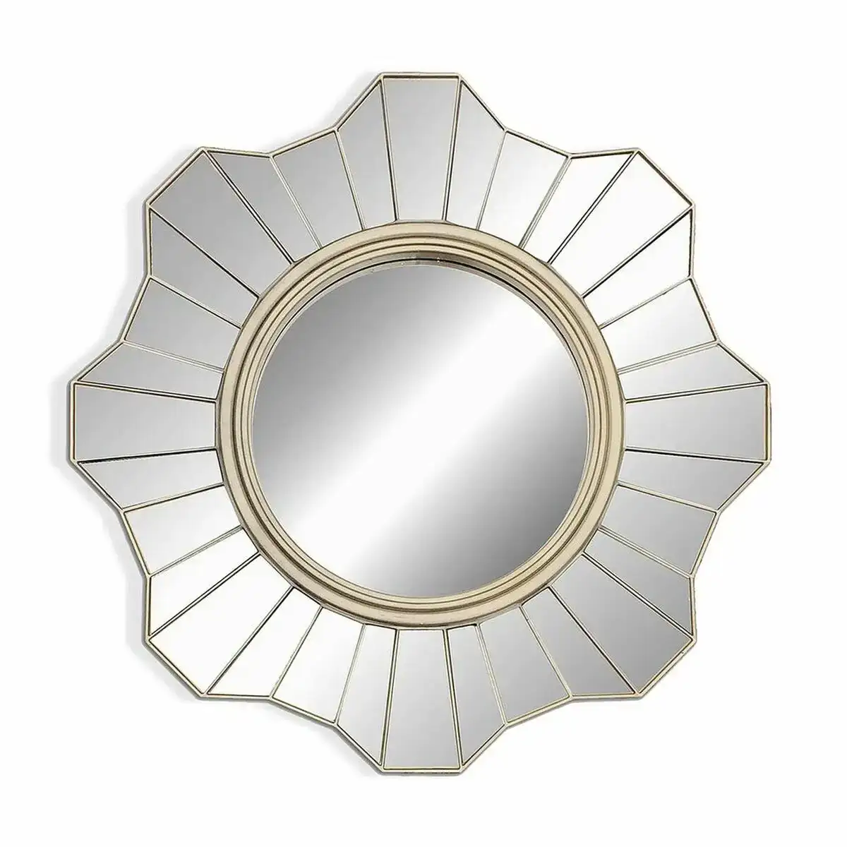 Miroir mural versa plastique 2 5 x 39 x 39 cm _5352. DIAYTAR COTE D'IVOIRE - Là où Chaque Achat a du Sens. Explorez notre gamme et choisissez des produits qui racontent une histoire, votre histoire.