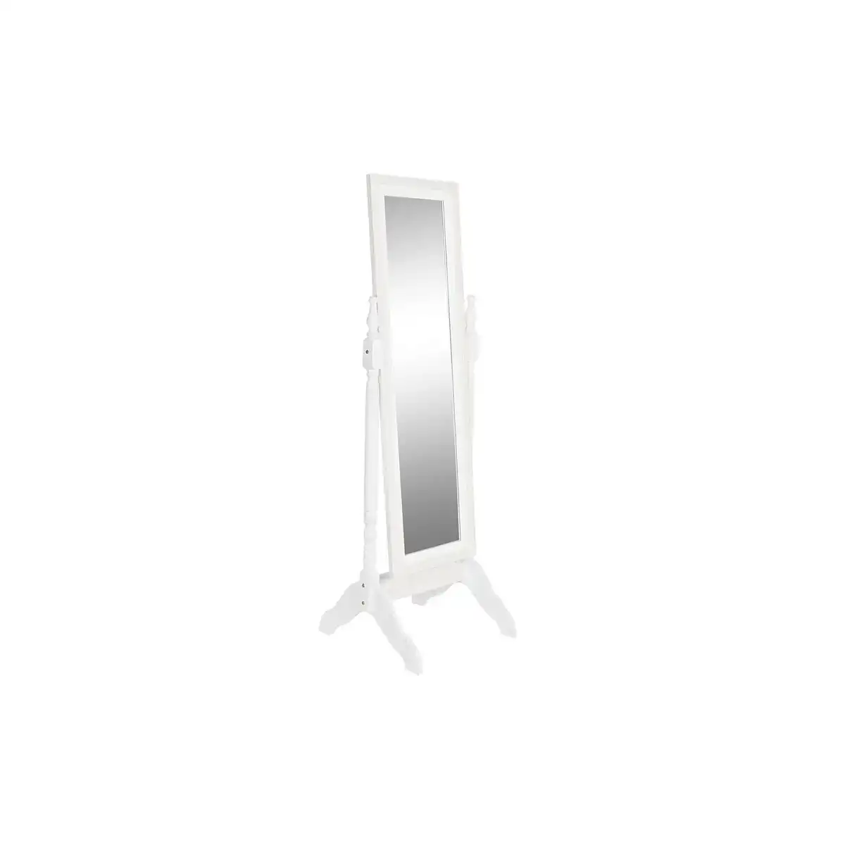 Miroir sur pied dkd home decor miroir blanc bois mdf 50 x 50 x 157 cm _9060. DIAYTAR COTE D'IVOIRE - Où Choisir est un Plaisir. Explorez notre boutique en ligne et choisissez parmi des produits de qualité qui satisferont vos besoins et vos goûts.