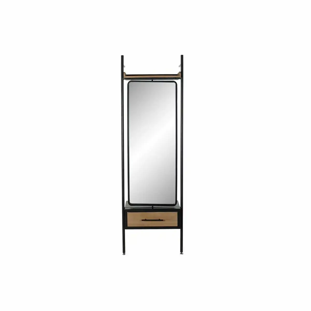 Miroir sur pied dkd home decor noir bois metal verre 58 x 30 x 191 cm _5313. DIAYTAR COTE D'IVOIRE - Là où Choisir est une Célébration de l'Artisanat. Explorez notre gamme variée et choisissez des produits qui incarnent la tradition et le talent des artisans du Côte d'Ivoire.