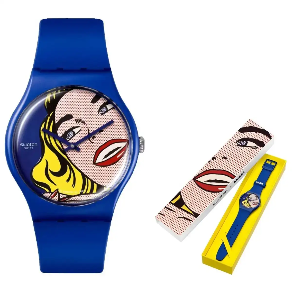 Montre femme swatch girl by roy lichtenstein the watch art journey 2023 edition_5995. DIAYTAR COTE D'IVOIRE - Votre Destination Shopping Inspirante. Explorez notre catalogue pour trouver des articles qui stimulent votre créativité et votre style de vie.
