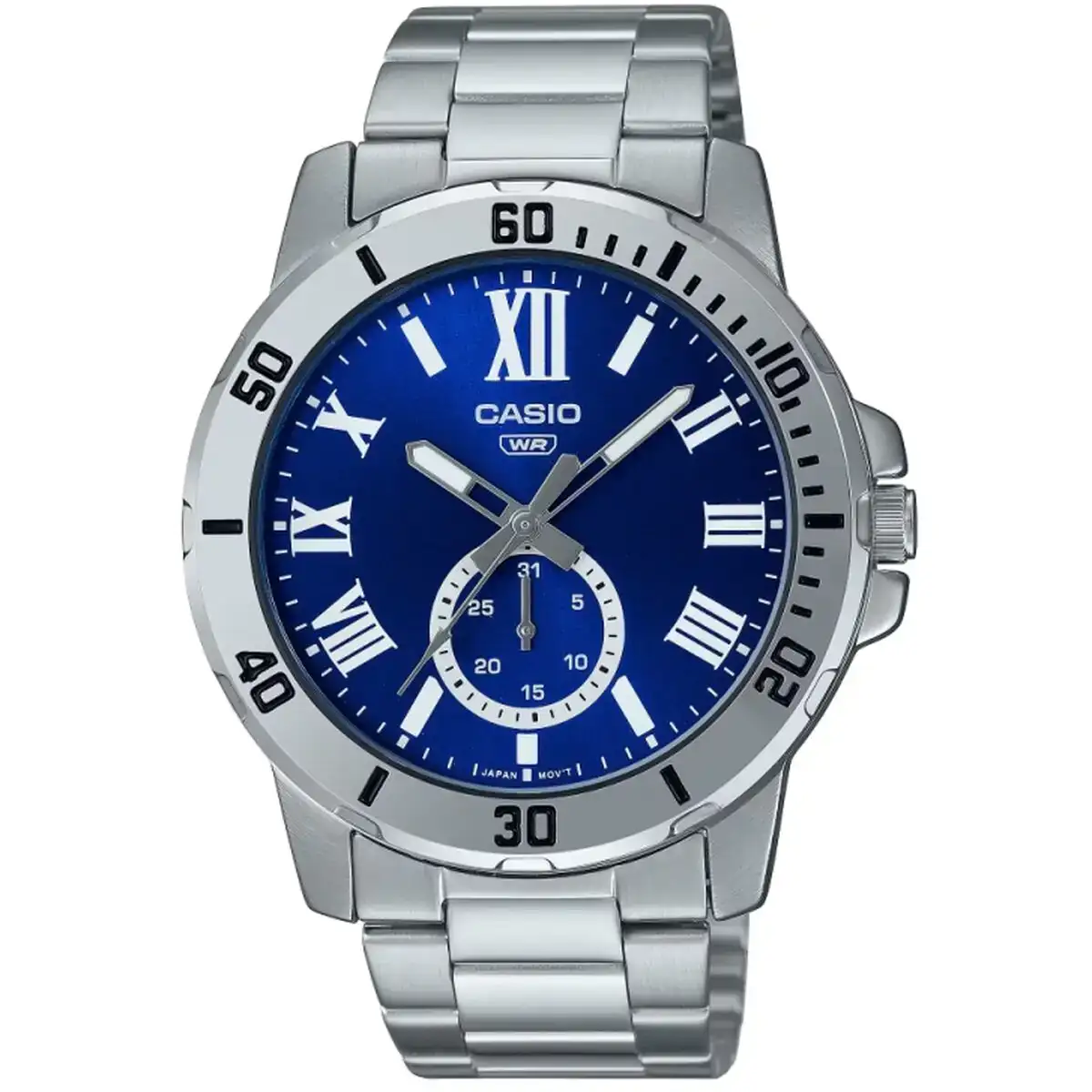Montre homme casio argente bleu o 45 mm _5923. Bienvenue sur DIAYTAR COTE D'IVOIRE - Où Chaque Produit a son Histoire. Découvrez notre sélection unique et choisissez des articles qui racontent la richesse culturelle et artistique du Côte d'Ivoire.