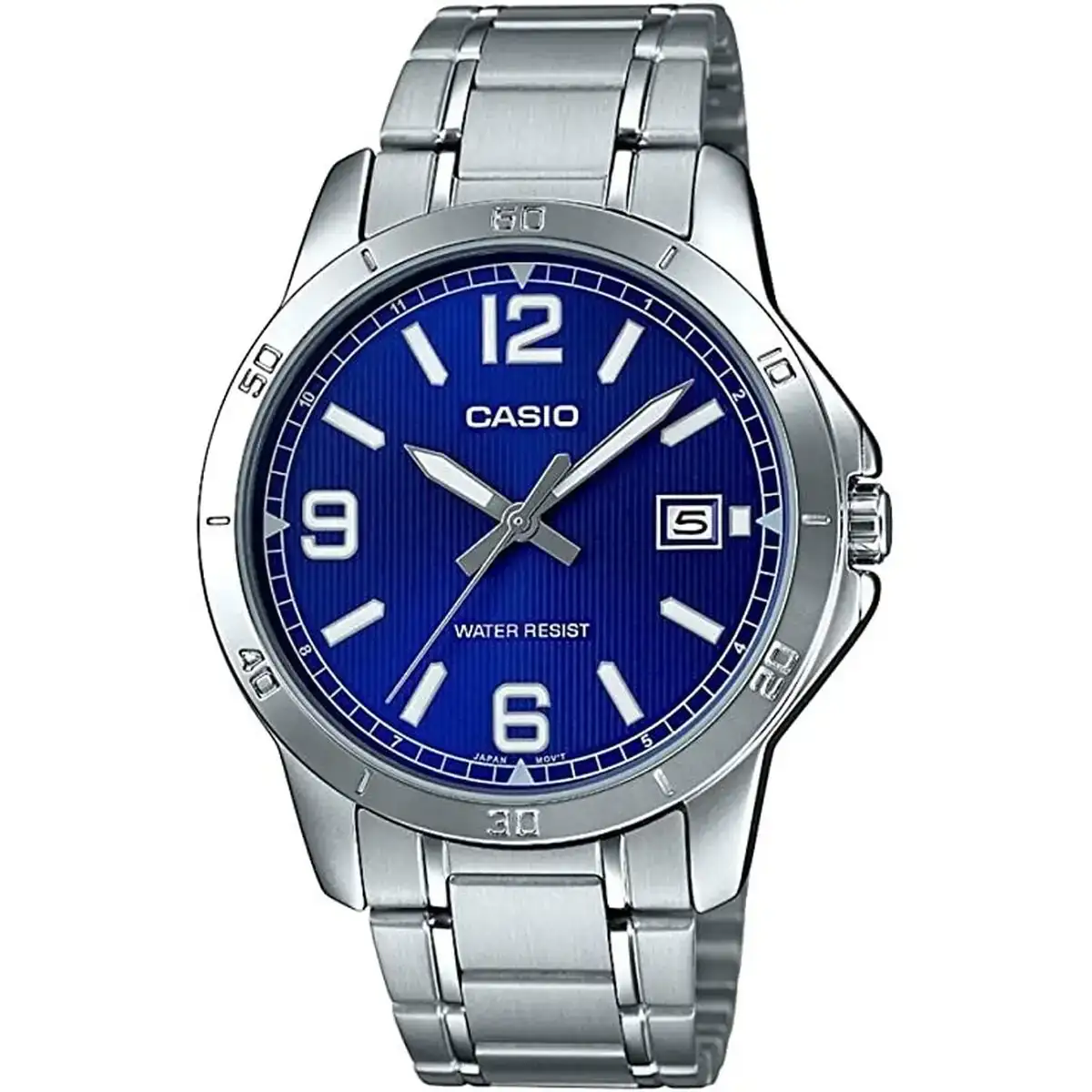 Montre homme casio argente bleu_1287. DIAYTAR COTE D'IVOIRE - Votre Boutique en Ligne, Votre Choix Illimité. Parcourez nos rayons et découvrez des produits qui vous inspirent, de la mode à la maison et bien plus.