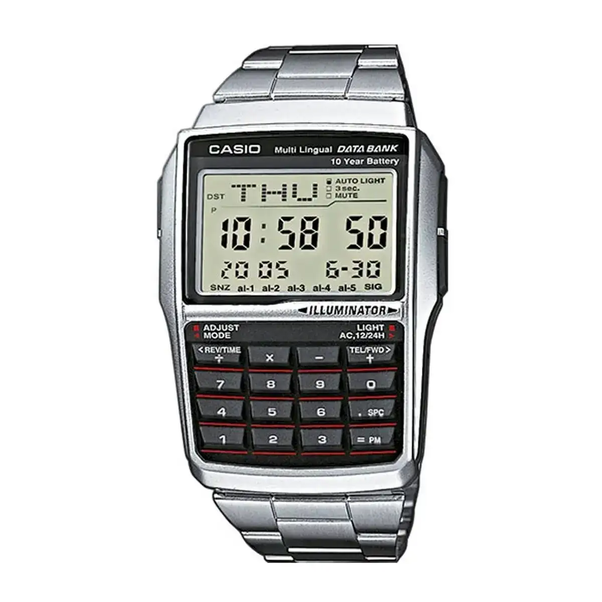 Montre homme casio databank calculator steel_2581. DIAYTAR COTE D'IVOIRE - L'Univers du Choix et de l'Authenticité. Explorez notre catalogue et découvrez des articles qui incarnent le patrimoine du Côte d'Ivoire et la modernité du monde.