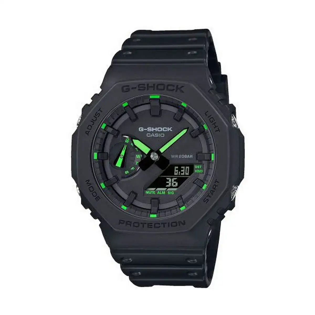 Montre homme casio g shock oak neon green index o 45 mm _6894. DIAYTAR COTE D'IVOIRE - L'Art de Choisir, l'Art de Vivre. Parcourez notre boutique en ligne et choisissez parmi des produits de qualité qui ajoutent de l'élégance à votre quotidien.