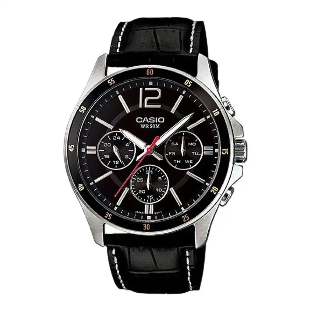 Montre homme casio noir o 43 mm _4667. DIAYTAR COTE D'IVOIRE - L'Artisanat à Portée de Clic. Découvrez notre boutique en ligne pour trouver des produits uniques qui célèbrent la créativité et l'artisanat sénégalais.