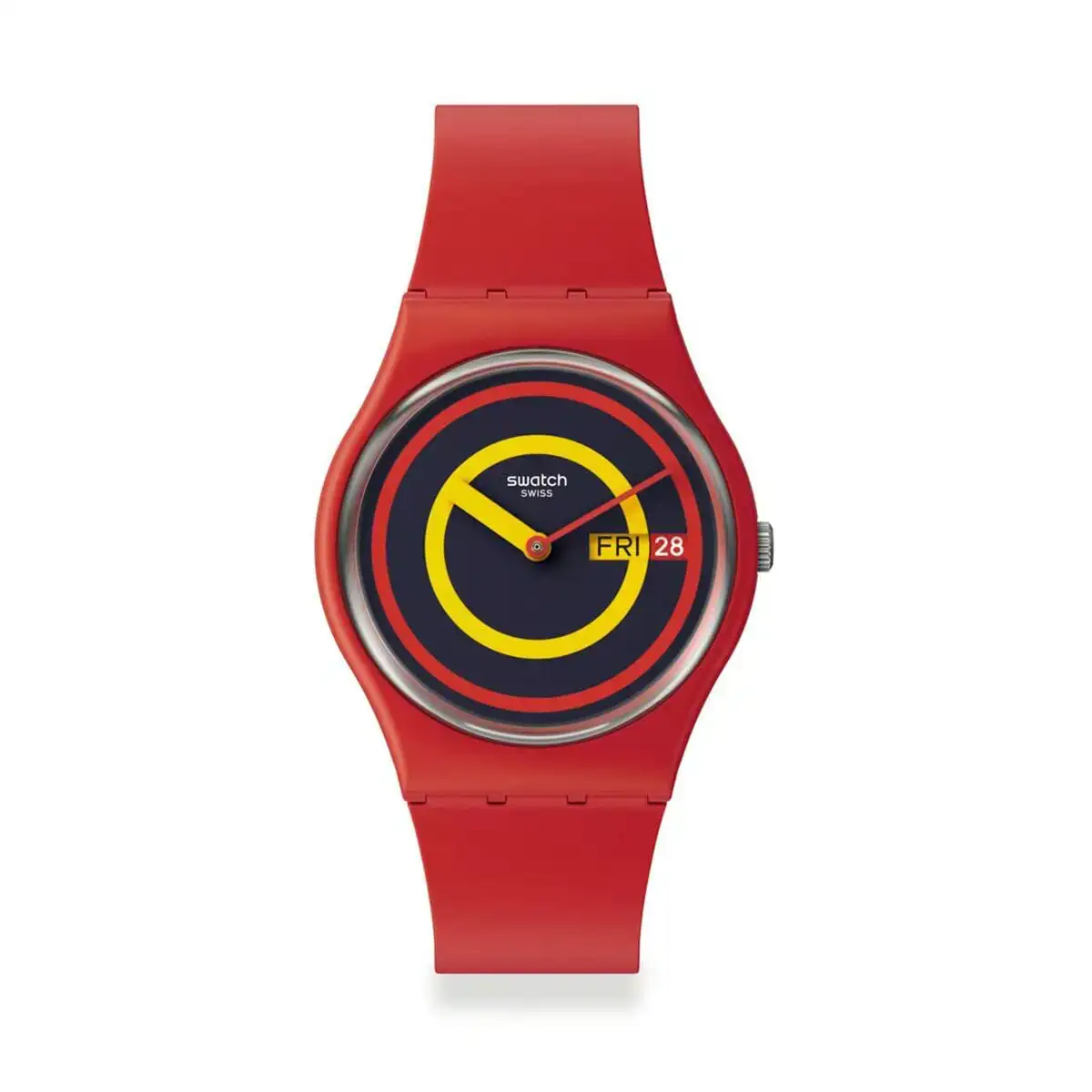 Montre homme swatch concentric red o 34 mm _9318. DIAYTAR COTE D'IVOIRE - Votre Compagnon Shopping, Votre Style Unique. Explorez notre boutique en ligne pour dénicher des trésors qui expriment qui vous êtes, de la mode à la maison.