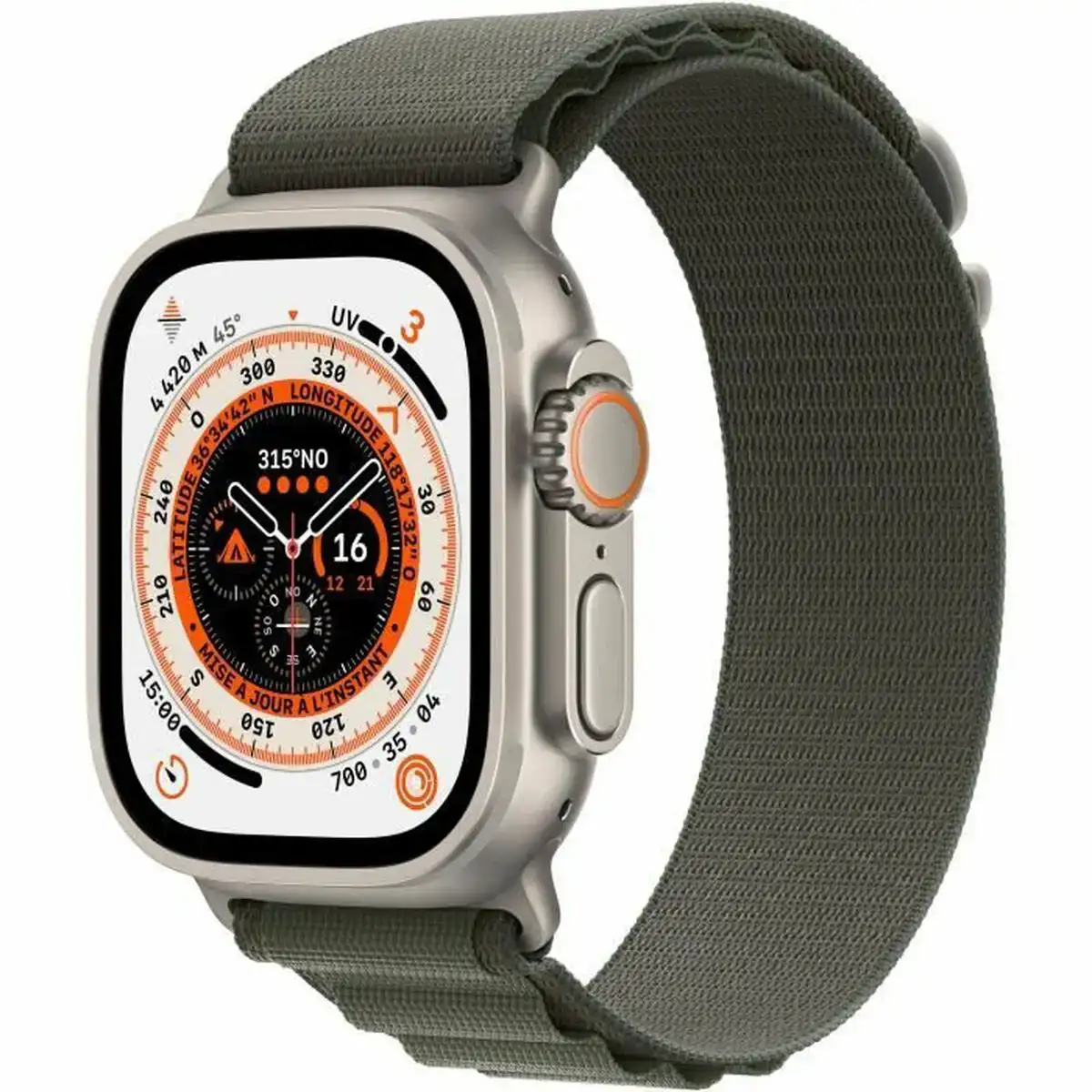 Montre intelligente apple watch ultra 4g noir vert 49 mm 32 mb_9562. DIAYTAR COTE D'IVOIRE - Où la Mode et le Confort se Rencontrent. Plongez dans notre univers de produits et trouvez des articles qui vous habillent avec style et aisance.