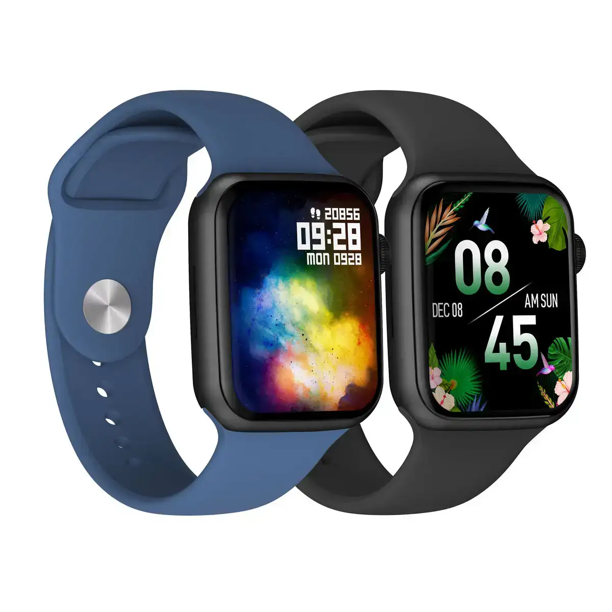 Montre intelligente dcu colorful 2 bleu noir_8973. DIAYTAR COTE D'IVOIRE - Où Chaque Achat Raconte une Histoire. Parcourez notre boutique en ligne pour trouver des articles qui évoquent le savoir-faire et la tradition du Côte d'Ivoire.