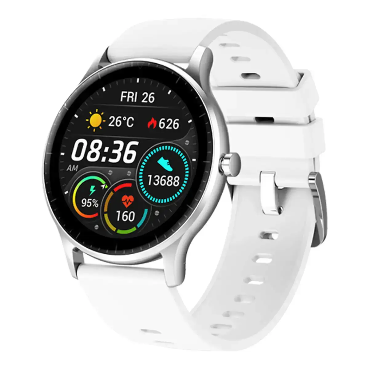 Montre intelligente denver electronics sw 173white blanc 1 28 _7217. DIAYTAR COTE D'IVOIRE - Votre Marché Virtuel au Côte d'Ivoire. Parcourez notre boutique en ligne pour trouver des trésors cachés, des articles indispensables du quotidien aux joyaux artistiques.