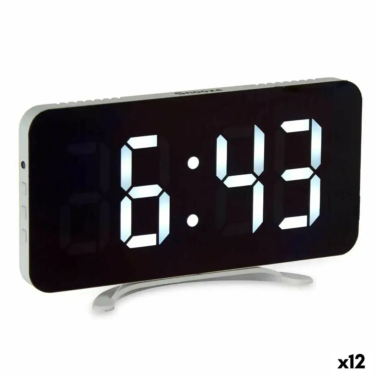 Montre numerique de table blanc abs 15 7 x 7 7 x 1 5 cm 12 unites _7763. DIAYTAR COTE D'IVOIRE - Votre Passage vers l'Éclat et la Beauté. Explorez notre boutique en ligne et trouvez des produits qui subliment votre apparence et votre espace.