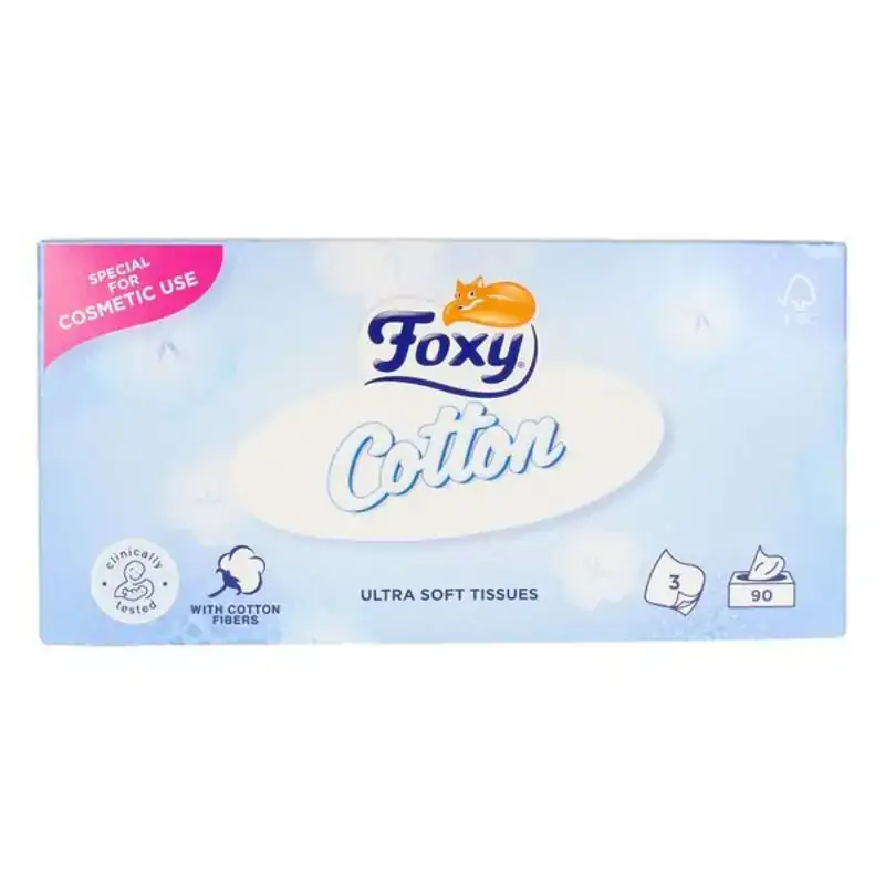 Mouchoirs en papier facial cotton foxy 90 unites _1593. DIAYTAR COTE D'IVOIRE - Où Choisir est un Plaisir. Explorez notre boutique en ligne et choisissez parmi des produits de qualité qui satisferont vos besoins et vos goûts.