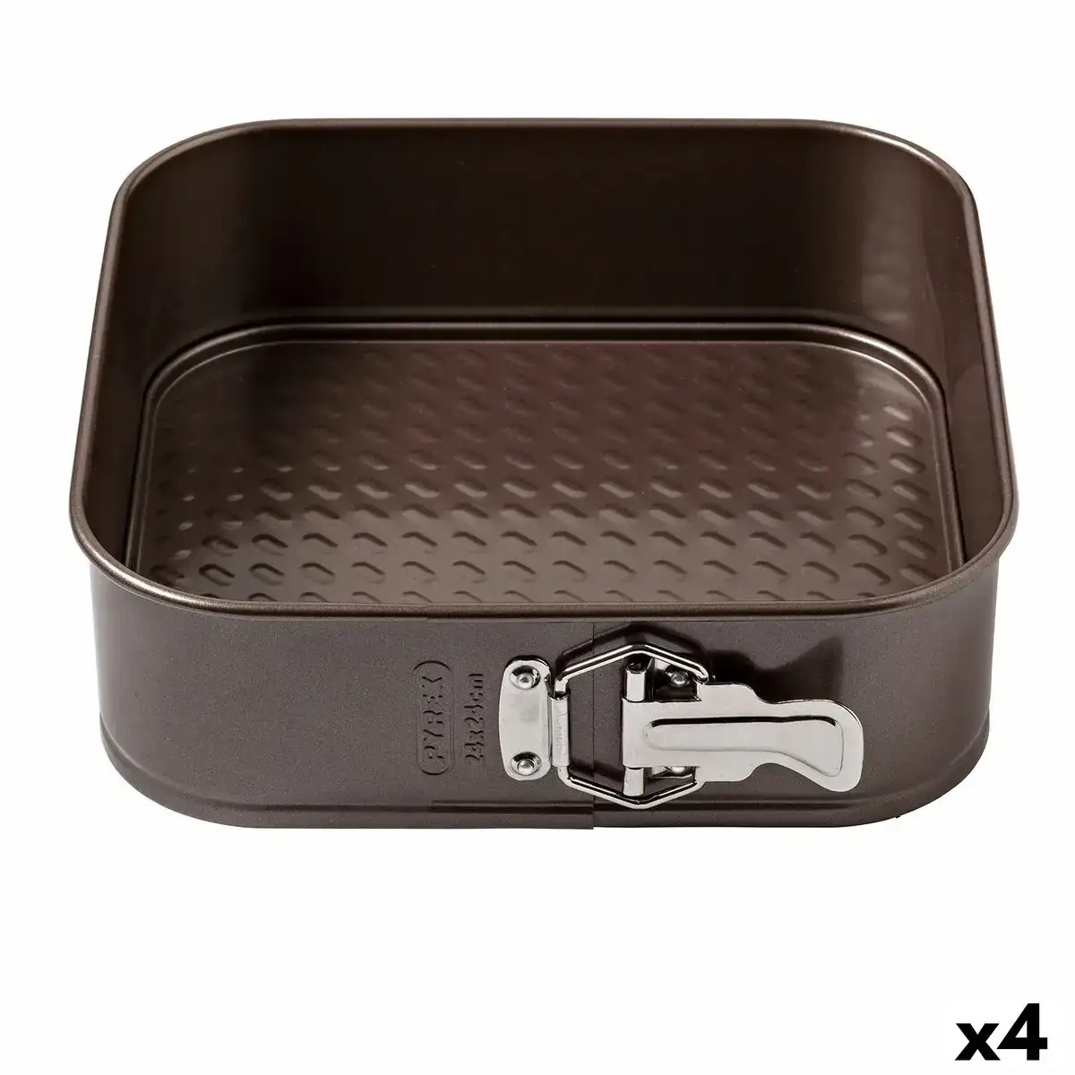 Moule amovible pyrex asimetria carre noir metal 4 unites_3155. Bienvenue chez DIAYTAR COTE D'IVOIRE - Où Chaque Produit a son Âme. Découvrez notre gamme et choisissez des articles qui résonnent avec votre personnalité et vos valeurs.