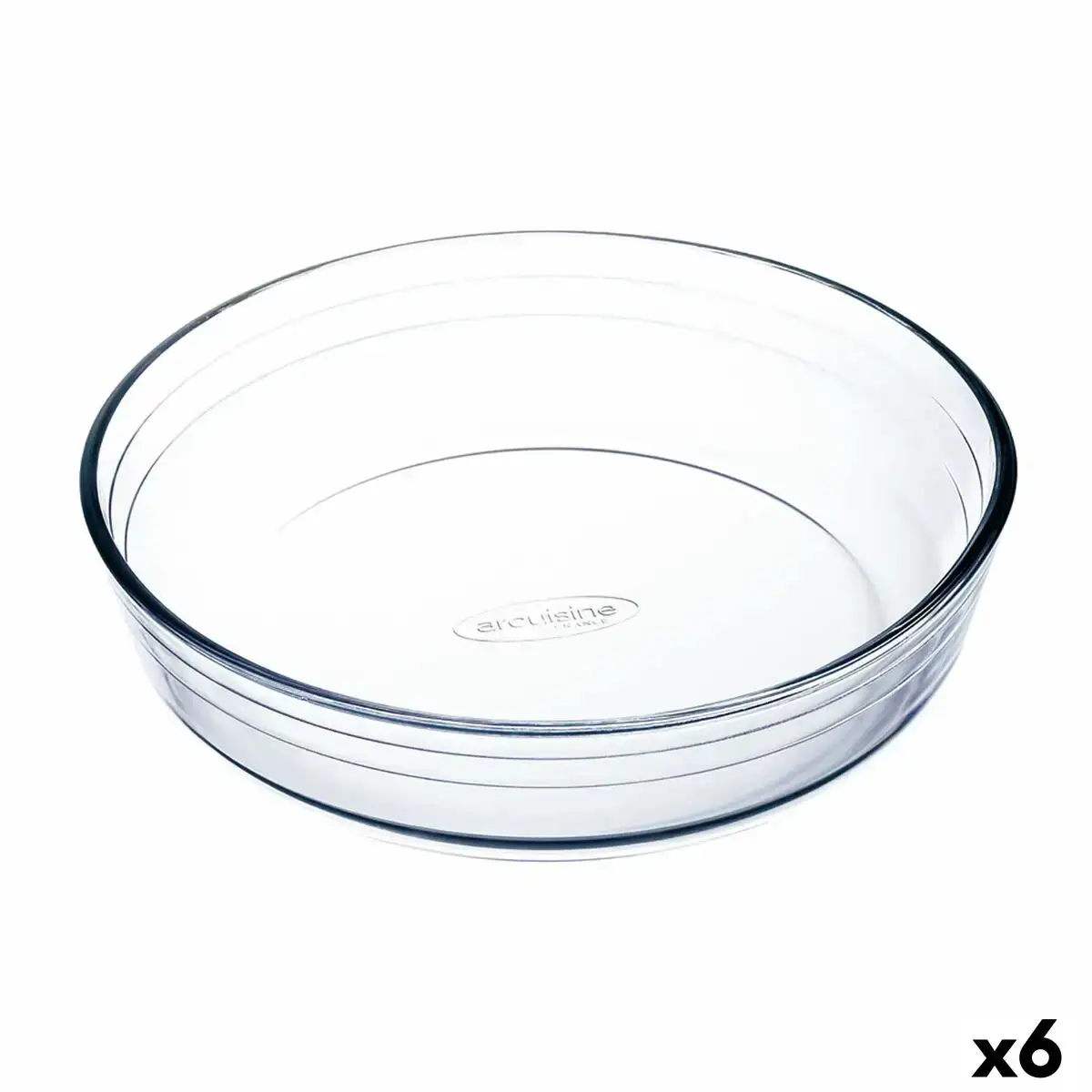 Moule pour four o cuisine rond 23 x 23 x 6 cm transparent 6 unites _5256. DIAYTAR COTE D'IVOIRE - L'Art de Vivre en Couleurs. Découvrez notre boutique en ligne et trouvez des produits qui ajoutent une palette vibrante à votre quotidien.