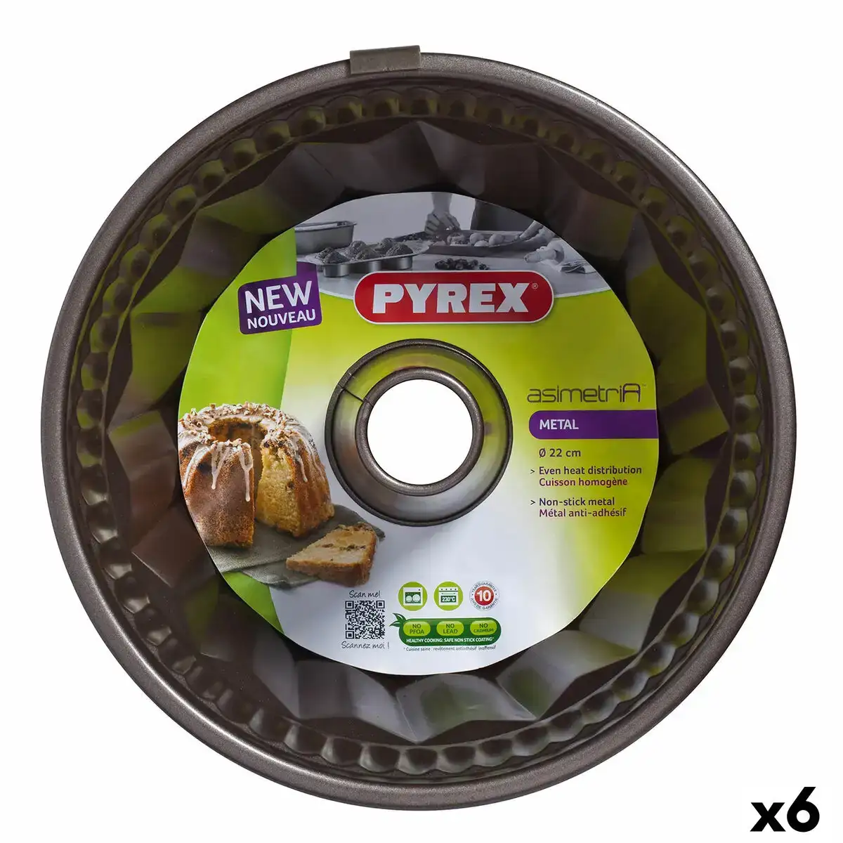 Moule pour four pyrex asimetria bague noir metal 6 unites _7199. Bienvenue sur DIAYTAR COTE D'IVOIRE - Où Chaque Article a son Histoire. Découvrez notre sélection méticuleuse de produits qui racontent l'authenticité et la beauté du Côte d'Ivoire.