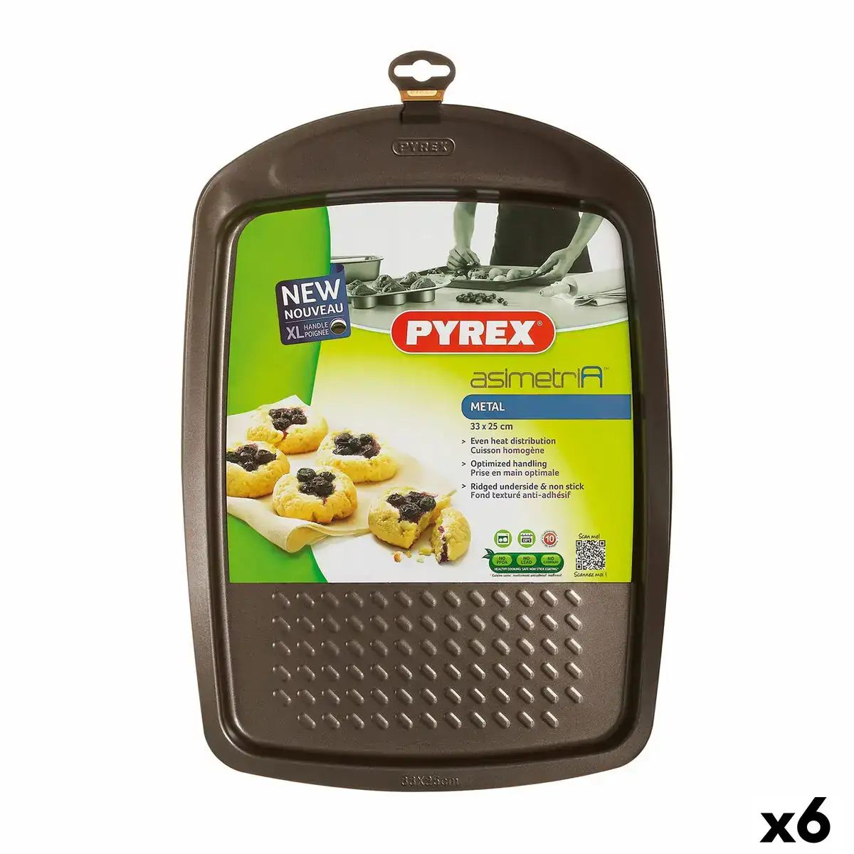 Moule pour four pyrex asimetria rectangulaire noir metal 33 x 25 cm 6 unites _1148. DIAYTAR COTE D'IVOIRE - Votre Source de Trésors Culturels. Naviguez à travers notre catalogue et trouvez des articles qui mettent en avant la richesse de la culture sénégalaise.