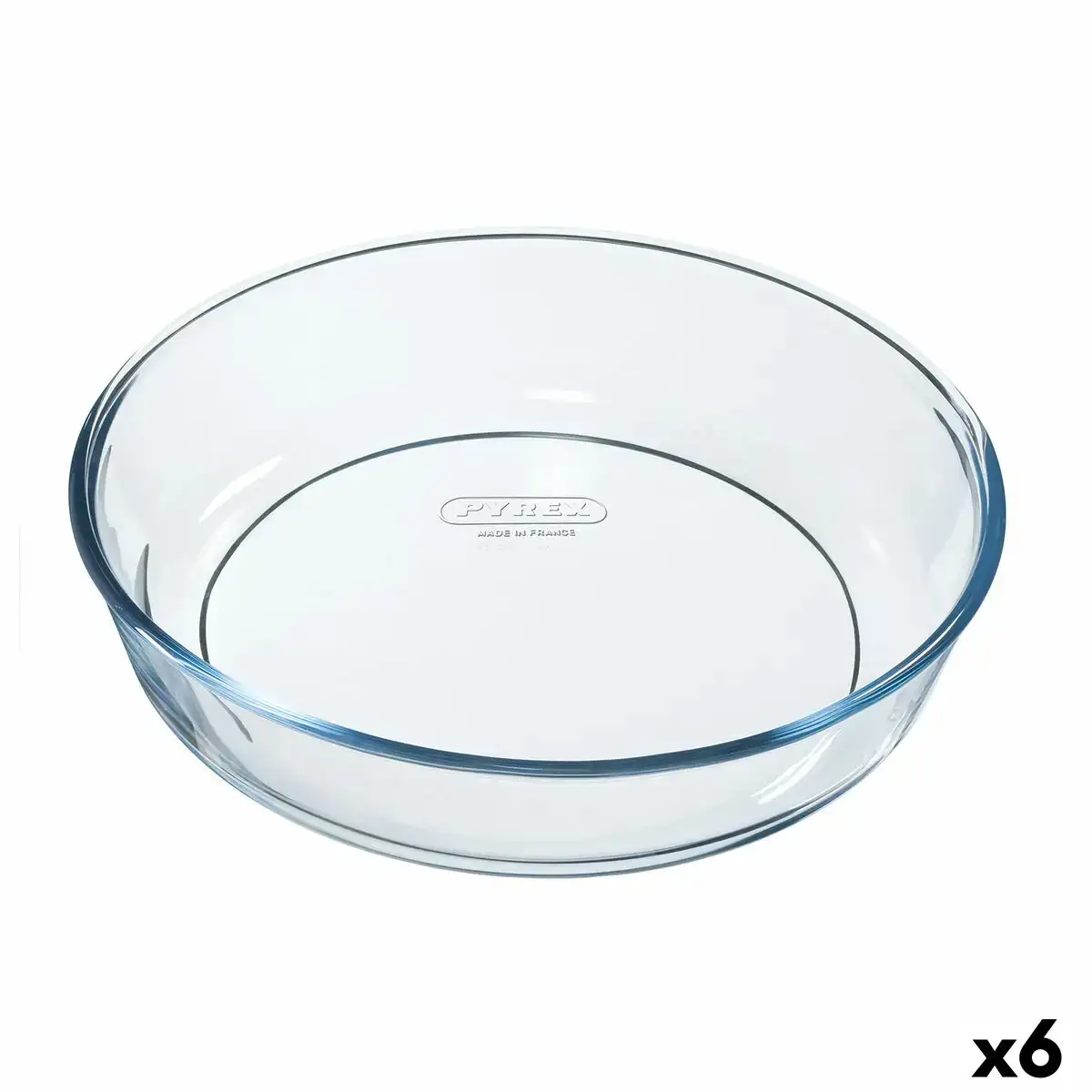 Moule pour four pyrex classic vidrio rond transparent 6 unites 26 x 26 x 6 cm_6977. DIAYTAR COTE D'IVOIRE - Là où Choisir est un Acte d'Amour pour la Culture Côte d'Ivoireaise. Explorez notre gamme et choisissez des produits qui célèbrent la richesse de notre patrimoine.