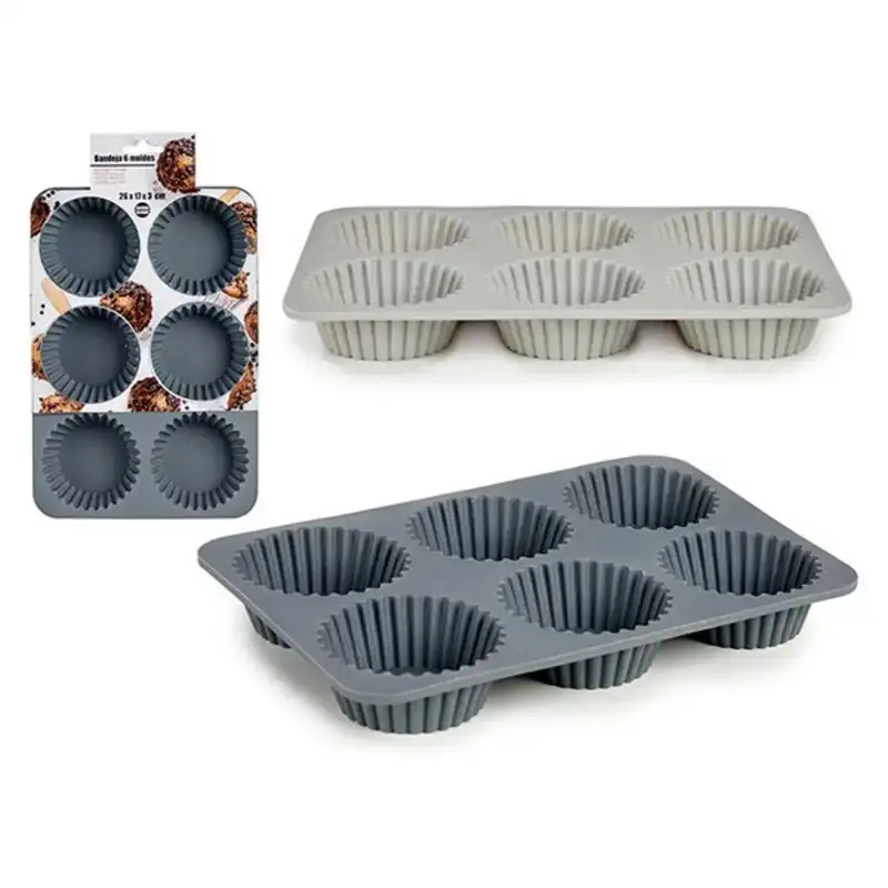 Moules a muffins 17 5 x 3 x 25 5 cm gris fonce gris clair 17 5 x 3 x 25 5 cm _8683. DIAYTAR COTE D'IVOIRE - Votre Plateforme Shopping Engagée. Explorez notre catalogue et choisissez des produits qui reflètent notre dévouement envers la qualité et la satisfaction du client.
