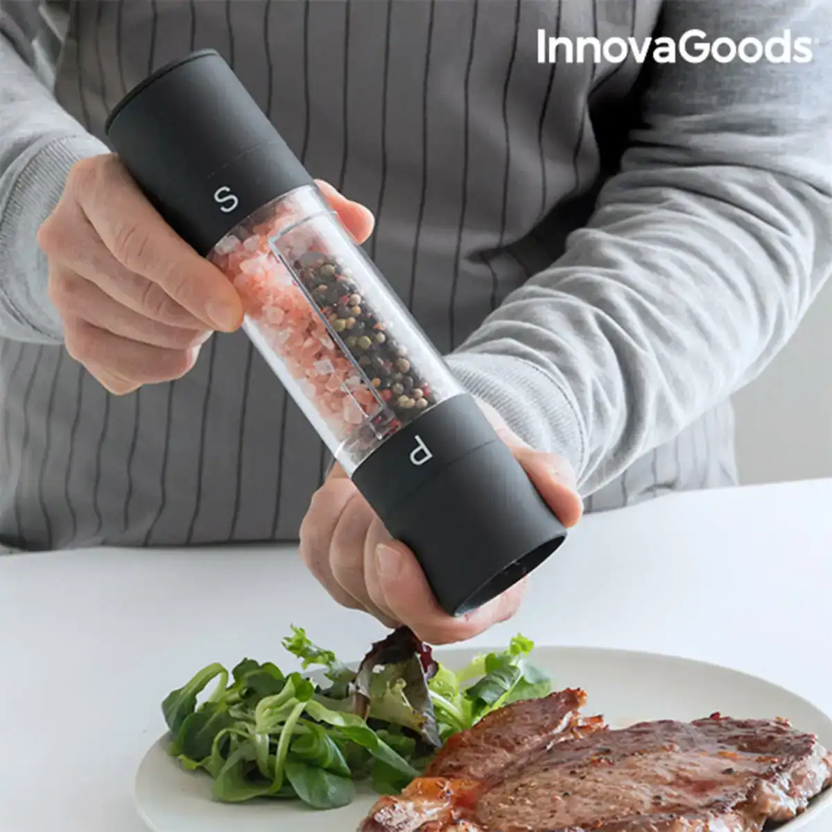 Moulin a sel et a poivre 2 en 1 innovagoods duomil reconditionne a _2150. Entrez dans l'Univers de DIAYTAR COTE D'IVOIRE - Où le Shopping Devient une Découverte. Explorez nos rayons et dénichez des trésors qui illuminent votre quotidien.
