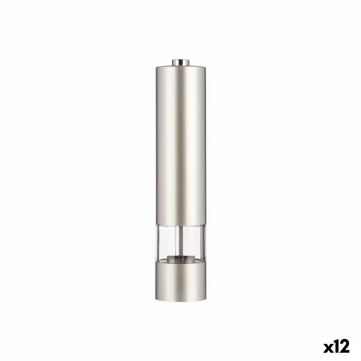 Moulin electrique transparent argente plastique_9763. DIAYTAR COTE D'IVOIRE - L'Art de Trouver ce que Vous Aimez. Plongez dans notre assortiment varié et choisissez parmi des produits qui reflètent votre style et répondent à vos besoins.