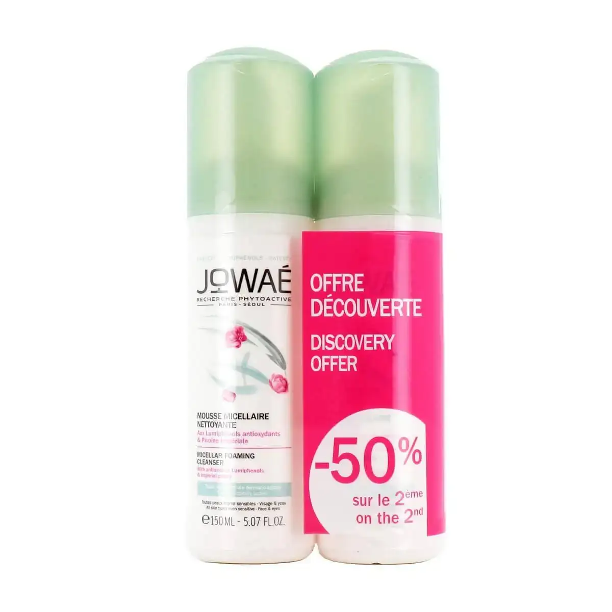 Mousse nettoyante jowae 2 x 150 ml micellaire_4370. Découvrez DIAYTAR COTE D'IVOIRE - Votre Source de Produits Variés et un Service Exceptionnel. Parcourez nos catégories et bénéficiez d'un service client dévoué, prêt à vous guider à chaque étape.