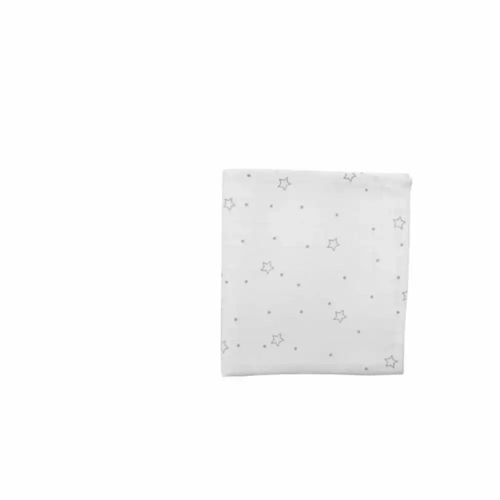 Mousseline domiva stars 120 x 120 cm_8047. DIAYTAR COTE D'IVOIRE - Où Chaque Produit a sa Place. Parcourez notre catalogue et choisissez des articles qui s'intègrent parfaitement à votre style et à votre espace.