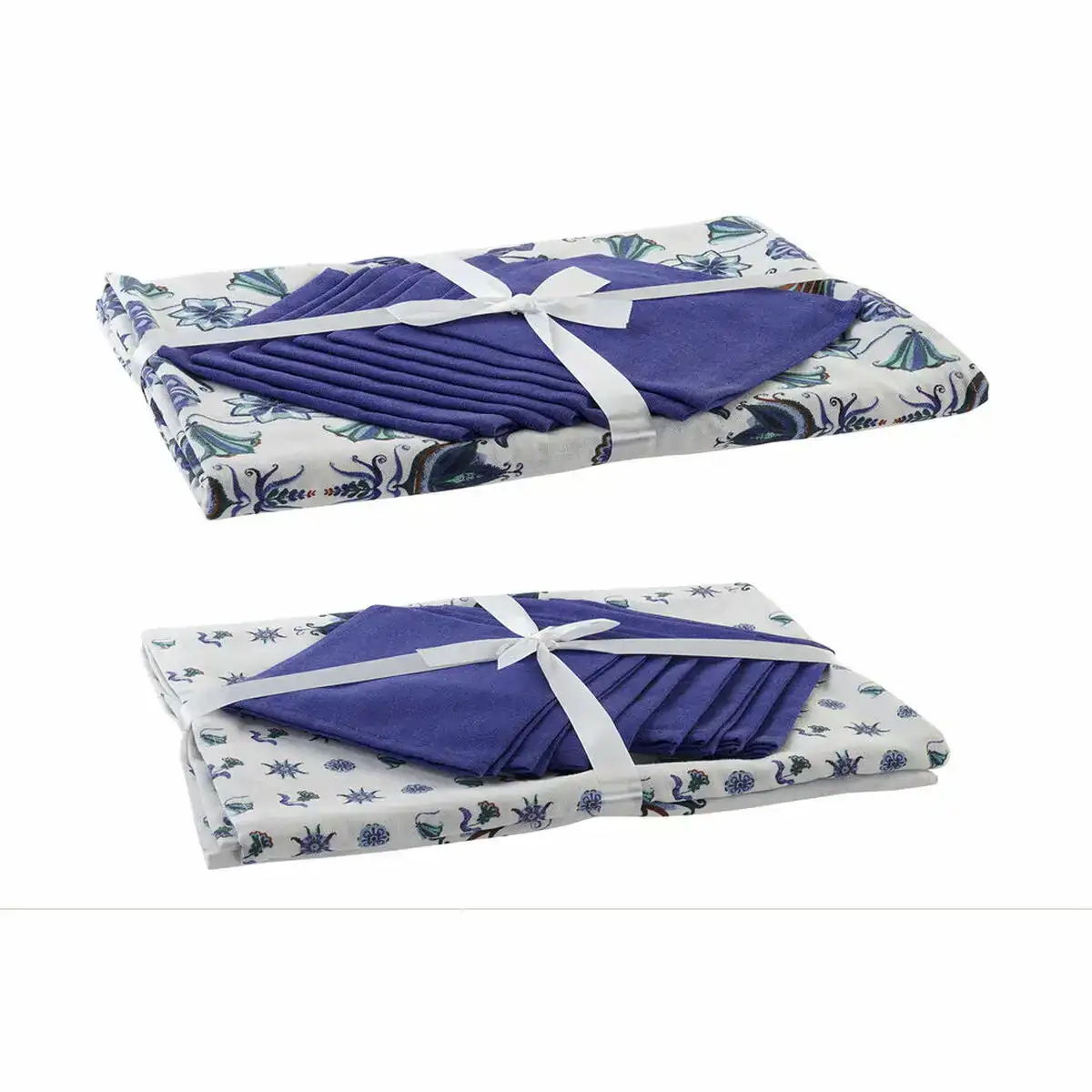 Nappe et serviettes de table dkd home decor 150 x 250 x 0 5 cm bleu blanc 2 unites _8501. DIAYTAR COTE D'IVOIRE - Votre Pass vers la Découverte. Explorez notre boutique en ligne et plongez dans un voyage à travers des produits authentiques et contemporains, tous réunis sous un même toit.